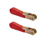 Set di 2 cinghie a cricchetto, 5m, rosso - THIRARD
