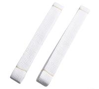 Set di 2 cinture colorate per taekwondo, per tenere traccia dei progressi nelle arti marziali (bianco)