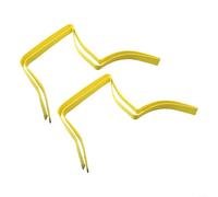 Set di 2 cinture colorate per taekwondo, per tenere traccia dei progressi nelle arti marziali (giallo)