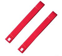 Set di 2 cinture colorate per taekwondo, per tenere traccia dei progressi nelle arti marziali (rosso)