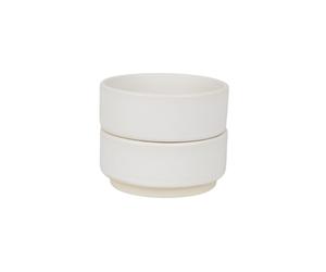 Set di 2 Ciotole in Ceramica Otto, Medie, Naturali