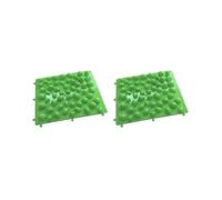 Set di 2 ciottoli per massaggio ai piedi, piastra a pressione per dita dei piedi, coperta shiatsu Yg Mat verde
