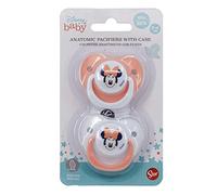 Set 4 Succhietto ciucci per bambini in silicone senza BPA 0-6 m Disney gommotti
