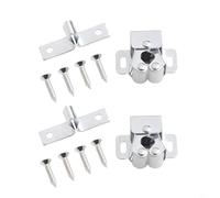 Set di 2 clip per chiusura morbida delle porte e riduzione del rumore, in zinco bianco