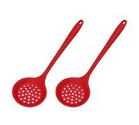 Set di 2 colini da cucina in silicone, schiumarola, mestolo scanalato per scolare e