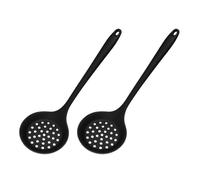 Set di 2 colini da cucina in silicone, schiumarola, mestolo scanalato per scolare e