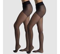 Set di 2 collant Diam's Voile Galbé 22 denari Nero 48 (IT) - 44 (FR)