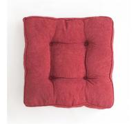 Set di 2 comodi cuscini per sedie da pranzo, 8 cm di spessore, in poliestere, con imbottitura in fibra, per anziani, gravidanza e recupero post-operatorio, rosso, 40 x 40 x 8 cm