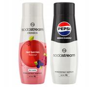 Set di 2 concentrati di sciroppo di frutta di bosco Sodastream + Pepsi Max senza