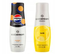 Set di 2 concentrati e sciroppi per acqua. Sodastream Pepsi MAX Mango + Tonica