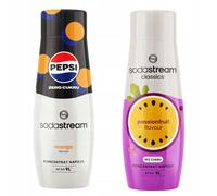 Set di 2 concentrati e sciroppi. Sodastream Pepsi MAX Mango + Frutto della Passi