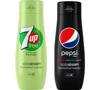 Set di 2 concentrati SodaStream 7UpFREE + Pepsi Max