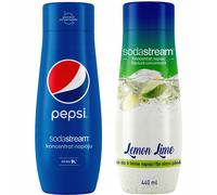 Set di 2 concentrati SodaStream Pepsi+Limone-Lime