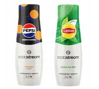 Set di 2 concentrati. Sodastream Pepsi MAX Mango + Lipton Ice Tea Green