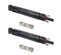 Set di 2 connettori per fusibili solari, 1000 V, connettore per energia sostenibile, installazione semplice, per connessione sicura di sistemi fotovoltaici, apparecchiature a energia solare