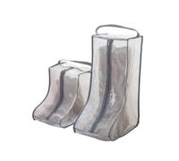 Set di 2 contenitori per stivale, sacchetti per polvere per scarpa, custodie per scarpe da viaggio, copertura trasparente per stivale
