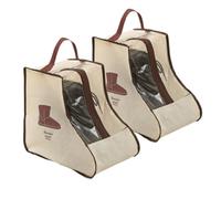 Set di 2 contenitori per stivale, sacchetti per polvere per scarpa, custodie per scarpe da viaggio, copertura trasparente per stivale