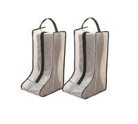 Set di 2 contenitori per stivali, per stivali corti e stivali alti, sacchetti per la polvere per scarpe, custodie per scarpe da viaggio, copertura trasparente per stivali, organizer per scarpe da
