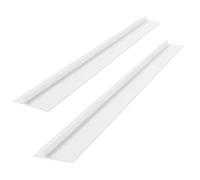 Set di 2 coperchi in silicone per controsoffitti da cucina, facili da pulire, resistenti al calore, riempitivi per fessure lunghe e larghe, per sigillare i liquidi versati tra le com