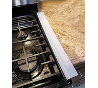 Set di 2 coperchi per stufa da cucina, per uso alimentare, resistente al calore, per il passaggio tra stufa e bancone e asciugatrice (trasparente smerigliato)