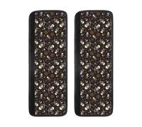 Set di 2 coperture antiscivolo regolabili per maniglie del frigorifero, con teschi pirati, coperture per maniglie per lavastoviglie, forno e cucina