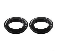 Set di 2 coperture per anello di bloccaggio per bicicletta, per cassette da 11T, volano in lega di alluminio con scanalatura antiscivolo (viola)