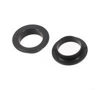 Set di 2 coperture per cuscinetti per albero medio per bicicletta, in plastica impermeabile e antipolvere, per mandrino da 24 mm, installazione a pressione, colore nero, adatte per bici da strada e