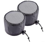 Set di 2 coperture per filtro della tenda da coltivazione, con funzioni di regolazione facile per protezione dalla polvere e gestione della ventilazione (20,3 cm)