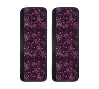 Set di 2 coperture per maniglie del frigorifero con fiocchi di neve e cuori, antiscivolo, regolabili, coperture per maniglie per lavastoviglie, forno, decorazione per cucina