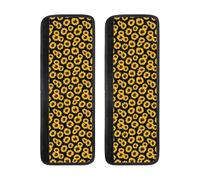 Set di 2 coperture per maniglie del frigorifero con girasole carino, colore nero, antiscivolo, regolabili, coperture per maniglie per lavastoviglie, forno, cucina