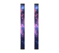 Set di 2 coperture per maniglie del frigorifero, motivo: cielo stellato, universo, spazio, lavabili, per microonde, forno, lavastoviglie, frigorifero
