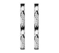 Set di 2 coperture per maniglie del frigorifero, motivo ragnatela pipistrello Halloween, lavabili, per microonde, forni, lavastoviglie, frigoriferi