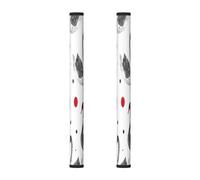 Set di 2 coperture per maniglie del frigorifero, motivo: uccello cigno acquerello, lavabili, per microonde, forno, lavastoviglie, frigorifero