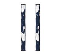 Set di 2 coperture per maniglie della porta del frigorifero, con simpatico cigno a forma di uccello, lavabili, per forno a microonde, forno, lavastoviglie, frigorifero