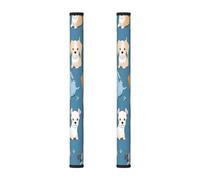 Set di 2 coperture per maniglie della porta del frigorifero, motivo: cane carino, lavabili, per cucina e forno a microonde, lavastoviglie, protezione per maniglie del frigorifero