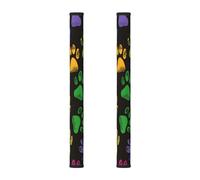 Set di 2 coperture per maniglie delle porte del frigorifero, con stampa di zampe, lavabili, per forno a microonde, forno, lavastoviglie, frigorifero