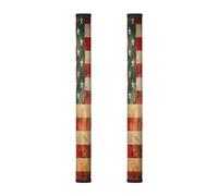 Set di 2 coperture per maniglie delle porte del frigorifero, motivo bandiera americana retrò, lavabili, per microonde, forno, lavastoviglie, frigorifero