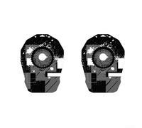 Set di 2 coperture protettive per freni a disco per la pulizia della bici, PP5 nere per evitare schizzi di olio e sporco durante la lubrificazione della catena, design pieghevole ultra sottile da 10