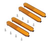 Set di 2 coperture riflettenti laterali per scooter elettrico con cinghia riflettente per proteggere il tubo anteriore e posteriore, riflettore notturno
