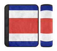 Set di 2 copri cinture di sicurezza per auto, imbottiture morbide per cintura di sicurezza, per adulti, bambini, bandiera del Costa Rica