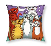 Set di 2 copricuscini 45x45 cm ricamati Art Lunelle