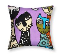 Set di 2 copricuscini 45x45 cm ricamati Art Melodia