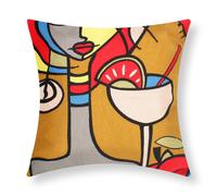 Set di 2 copricuscini 45x45 cm ricamati Art Nyssia