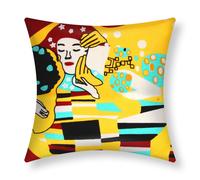 Set di 2 copricuscini ricamati Art Stellia 45x45 cm