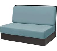 Set Di 2 Copridivani In Velluto Per Camper,Coprischienale E Sedute Elasticizzati Con Cinghie,Protezione Lavabile E Resistente Ai Graffi Degli Animali Domestici Per Camper(Lake Blue,1 Sets)