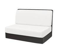 Set Di 2 Copridivani In Velluto Per Camper,Coprischienale E Sedute Elasticizzati Con Cinghie,Protezione Lavabile E Resistente Ai Graffi Degli Animali Domestici Per Camper(White,1 Set)