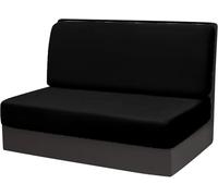 Set Di 2 Copridivani In Velluto Per Camper,Coprischienale E Sedute Elasticizzati Con Cinghie,Protezione Lavabile E Resistente Ai Graffi Degli Animali Domestici Per Camper(Black,1 Set)