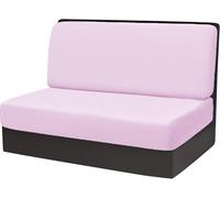 Set Di 2 Copridivani In Velluto Per Camper,Coprischienale E Sedute Elasticizzati Con Cinghie,Protezione Lavabile E Resistente Ai Graffi Degli Animali Domestici Per Camper(Light Pink,1 Set)