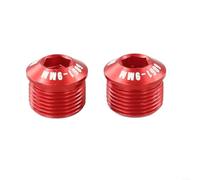 Set di 2 copripedali in alluminio, colore nero, oro, argento, nero | Filettatura M14 x P1.0, su misura per assi da 14 mm, protegge da sporco e acqua, facile da montare