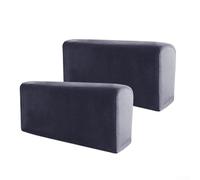 Set di 2 coprisedia elastici per divano, con funzione antiscivolo, per proteggere i mobili (blu navy)